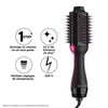 REVLON RVDR5222E Pennello per asciugatura volumizzante perfezionista 2 in 1 - Collezione Pro - Nero / Rosa