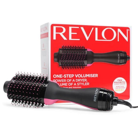 REVLON RVDR5222E Pennello per asciugatura volumizzante perfezionista 2 in 1 - Collezione Pro - Nero / Rosa