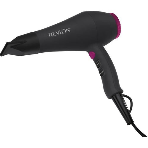 Asciugacapelli - REVLON - RVDR5251E - Perfect Heat - 2000 W - Motore AC - 2 velocità - Nero / Rosa