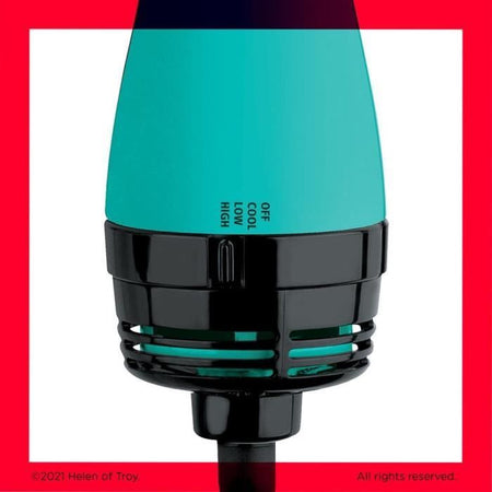 REVLON Teal Blue Pennello per asciugatura e styling - Tecnologia ionica - 2 velocità - Blu