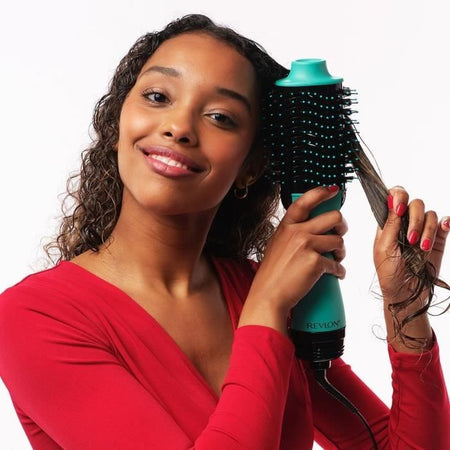REVLON Teal Blue Pennello per asciugatura e styling - Tecnologia ionica - 2 velocità - Blu