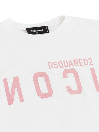 T Shirt Dsquared2 Icon Maglia Dsquared Rosa DSQUARED2 T-Shirt Con