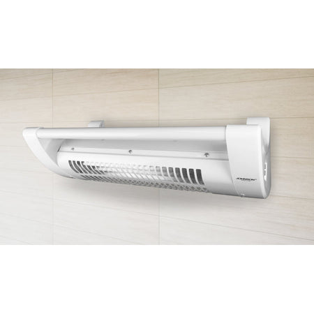 Quarz-Fan Stufa al Quarzo Ventilata Potenza 400-1200W 3 Elementi Riscaldanti Ventilazione Spegnimento Automatico Basso Consumo