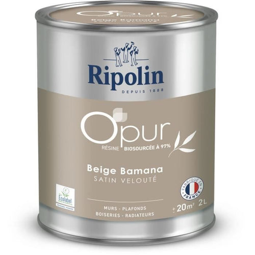 Pareti O'pur radiatori in legno beige bamana vellutato satinato - RIPOLIN - 2 L