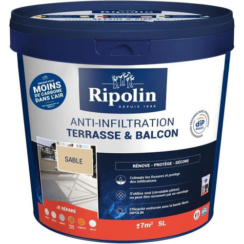 Antiinfiltrazione per terrazzi e balconi sabbia - RIPOLIN - 5 L