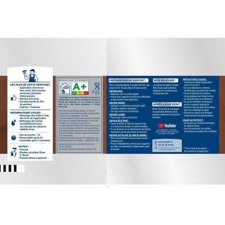 RIPOLIN Vernice per Legno Satinata ad Alta Protezione 10 anni che Protegge ed Esalta il tuo Legno - Grigio Ardesia