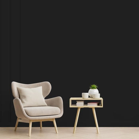 Vernice satinata per interni, colore per interni, cucina, soggiorno, camera da letto, su pareti, radiatori in legno, 2,5 l, nero coperto, Ripolin