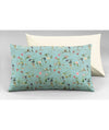 Completo letto lenzuola federe bifaccia double face stampa digitale in cotone made in italy RISVEGLIO DI PRIMAVERA/PANNA