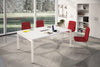 Tavolo riunioni per ufficio con gambe in metallo cm. 160x120x72,5h