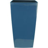 Fioriera quadrata RIVIERA NUANCE - Plastica - L38xP38xH69 cm - Blu