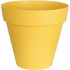 Fioriera rotonda RIVIERA SOLEILLA - Plastica - Diametro 60 cm - Giallo