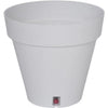 Fioriera rotonda RIVIERA LOFT - Plastica - Diametro 30 cm - Bianco