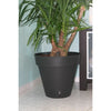 Fioriera rotonda RIVIERA LOFT - Plastica - Diametro 30 cm - Grigio