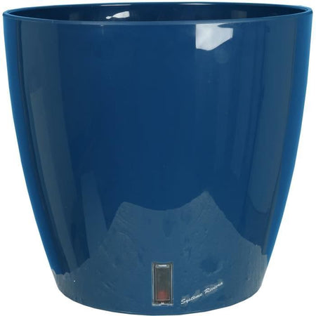 Fioriera rotonda RIVIERA EVA NEW - Plastica - Diametro 31 cm - Blu