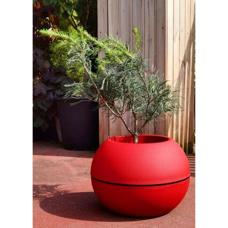 RIVIERA - vaso di fiori a sfera - D40 - rosso