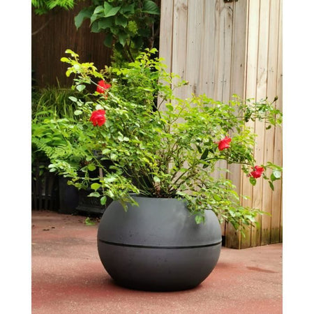 RIVIERA - vaso di fiori a sfera - D40 - grigio