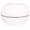Fioriera rotonda RIVIERA GRANIT BOULE - Plastica - Diametro 50 cm - Bianco