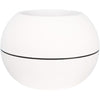 Fioriera rotonda RIVIERA GRANIT BOULE - Plastica - Diametro 50 cm - Bianco
