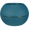 Fioriera rotonda RIVIERA GRANIT BOULE - Plastica - Diametro 50 cm - Blu