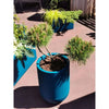 Fioriera rotonda RIVIERA GRANIT TULIP - Plastica - Diametro 50 cm - Blu