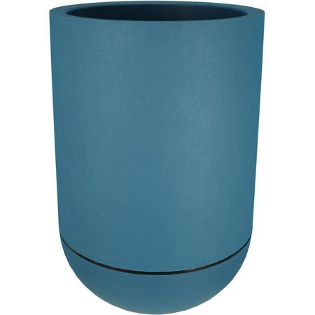 Fioriera rotonda RIVIERA GRANIT TULIP - Plastica - Diametro 50 cm - Blu