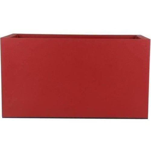 Cestino di fiori in granito - 60x30 cm - rosso