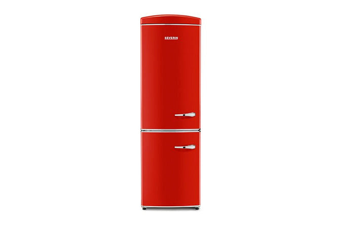 Severin Frigorifero Combinato Retro' Vintage Total No Frost Rosso RKG 8887 Apertura a Sinistra