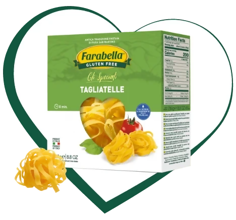 Tagliatelle all'uovo senza glutine Farabella 250g con farina di mais e di riso