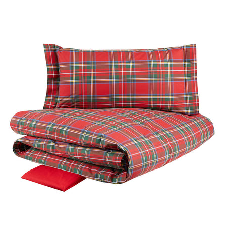 Completo Copripiumino Scozzese Rosso CLAN 22 - Randi