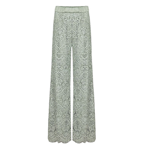 Dexterior pantaloni donna d.exterior - pizzo dentelle pantalone - verde da donna