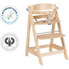 Seggiolone - ROBA - SIT UP CLICK & FUN - Vassoio porta-pasto rimovibile - Altezza regolabile - Fino a 70 kg - Legno naturale