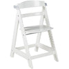 Seggiolone - ROBA - SIT UP CLICK & FUN - Vassoio porta-pasto rimovibile - Altezza regolabile - Fino a 70 kg - Legno laccato bianco