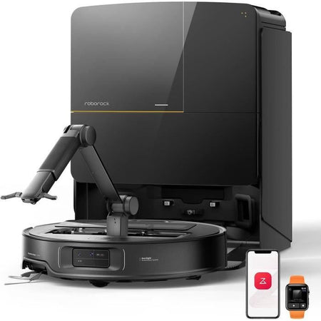 ROBOROCK SAROS Z70 - Robot aspirapolvere - Braccio articolato OmniGrip - Potenza 22000 Pa - Design ultra sottile