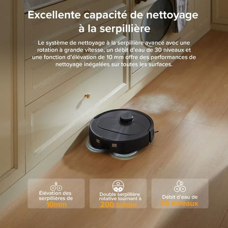 ROBOROCK QR 598 - Robot Aspirapolvere - 8000 Pa - Stazione Multifunzionale - Anti-groviglio