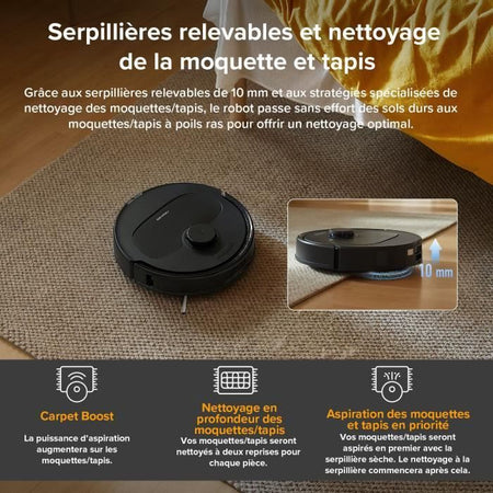 ROBOROCK QR 598 - Robot Aspirapolvere - 8000 Pa - Stazione Multifunzionale - Anti-groviglio