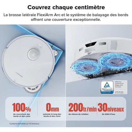 ROBOROCK QREVO CURV - Robot Aspirapolvere con Stazione Multifunzione 3.0 - 18500 Pa - Sistema Anti-Groviglio