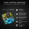 Tastiera cablata - ottica e meccanica - roccat - vulcan ii max - azerty - retro -brief - nero