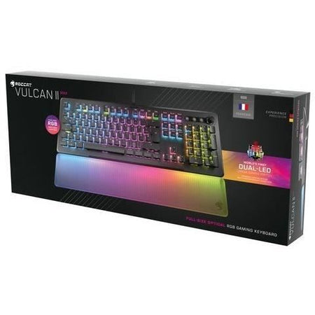 Tastiera da gioco ottica e meccanica - ROCCAT - ROC-12-004 Vulcan II Max - Lineare - Illuminazione RGB - Nera
