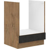 Mobile forno ROCK - Melaminico decoro rovere lancillotto e grigio matera - L60 x H82 cm