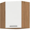 ROCK - Colonna angolare - rovere Lancillotto e melaminico bianco lucido - 58 x 58 cm