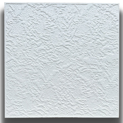 10 o 20mq (40 oppure 80 pezzi) di pannello decorativo a soffitto in polistirene compatto 50x50cm (spess. 1cm) RODOS - Eternal Parquet