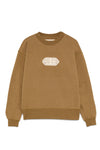 Roy Roger's felpa donna Crew neck OLD GLORY Diagonal sweater Doily