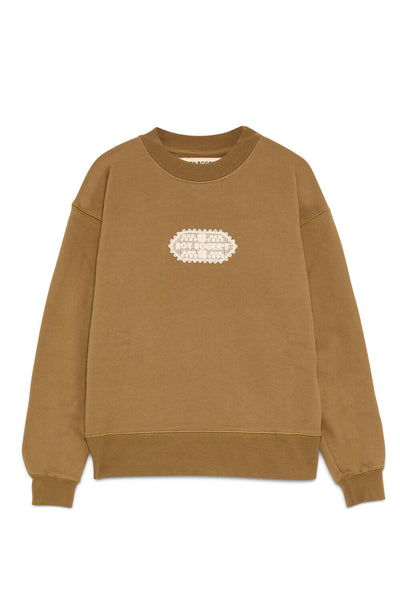 Roy Roger's felpa donna Crew neck OLD GLORY Diagonal sweater Doily