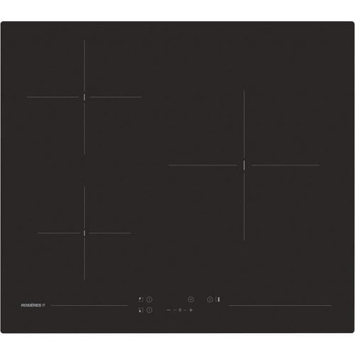 Piano cottura in vetroceramica - ROSIERES - 3 fuochi - 5500 W - Comandi touch - 59 x 52 cm - RKD73CT