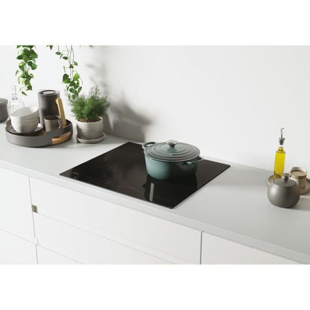 Piano cottura in vetroceramica - ROSIERES - 3 fuochi - 5500 W - Comandi touch - 59 x 52 cm - RKD73CT