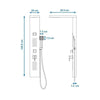Colonna doccia idromassaggio ROUSSEAU Torquay nera - display LED