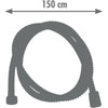 Flessibile doccia - ROUSSEAU - Dadi metallici - Crimpature di sicurezza - Lunghezza 1,50 m - Acciaio inox cromato a presa singola