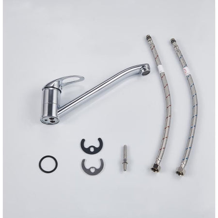 Miscelatore lavello cucina - Cromo - Riduzione di portata - Bocca girevole - JOCKER - EDOUARD ROUSSEAU