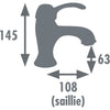 Miscelatore lavabo - EDOUARD ROUSSEAU - GLENAN - Cromo