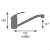 Belfort mixer cromato lavabo
